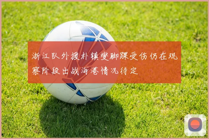 浙江队外援朴镇燮脚踝受伤仍在观察阶段出战海港情况待定
